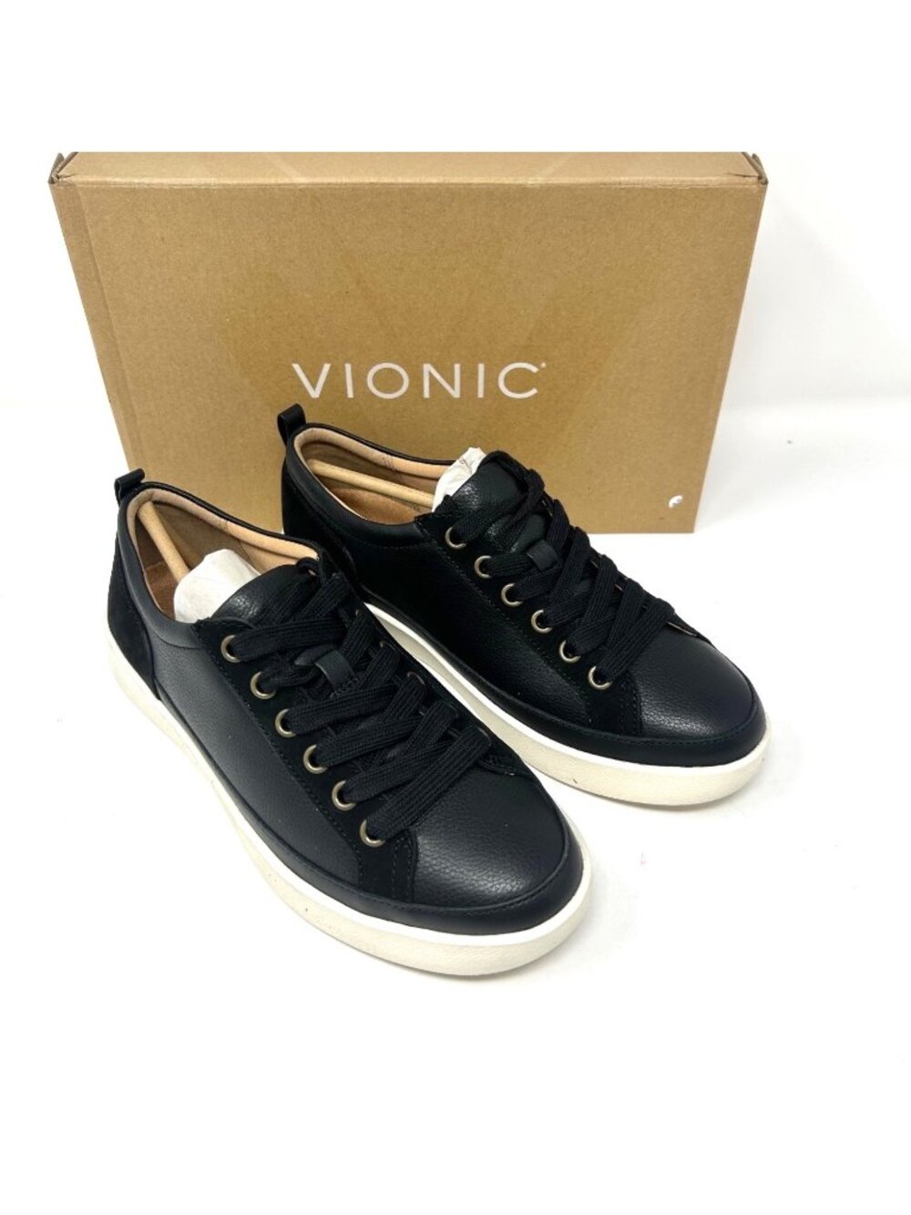 Vionic Winny Women's Leather Lace Up Casual Fashion Sneakers Size 7M